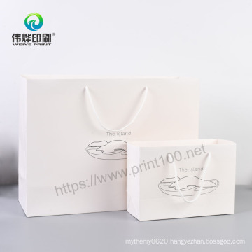 Promotional Cuatomized Logo Fashion Paper Gift Bag for Clothing Carrier Gift Bag